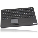 Vandt�t tastatur med touchpad, sort (NORSK layout)